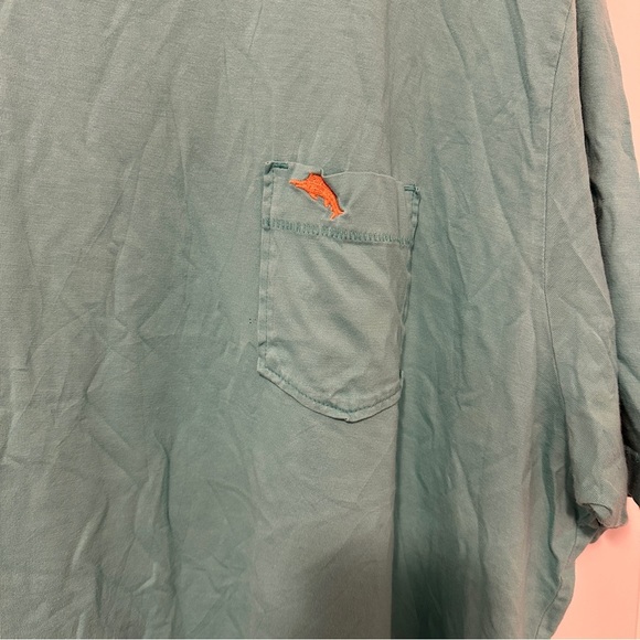 Tommy Bahamas Teal Blue Casual Pocket T-shirt Size XXL Men’s - Picture 3 of 6